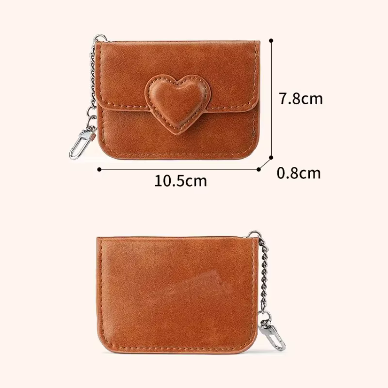 Porte-cartes Vintage en cuir PU pour femmes