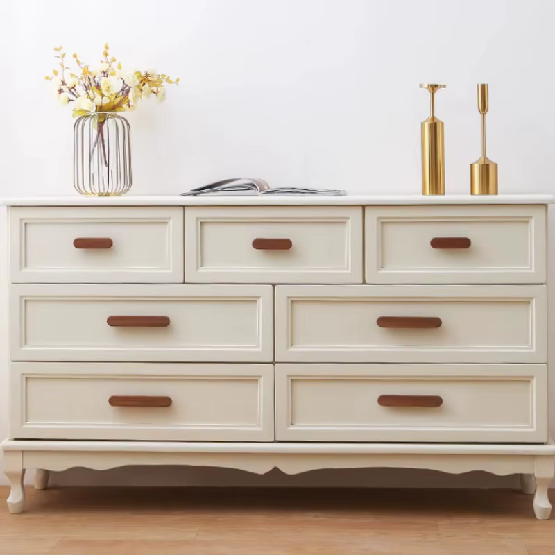 Porte d'armoire en noyer, barre en T, boutons en bois, poignées de tiroir, placard de cuisine, coiffeuse, poignées de meubles en bois