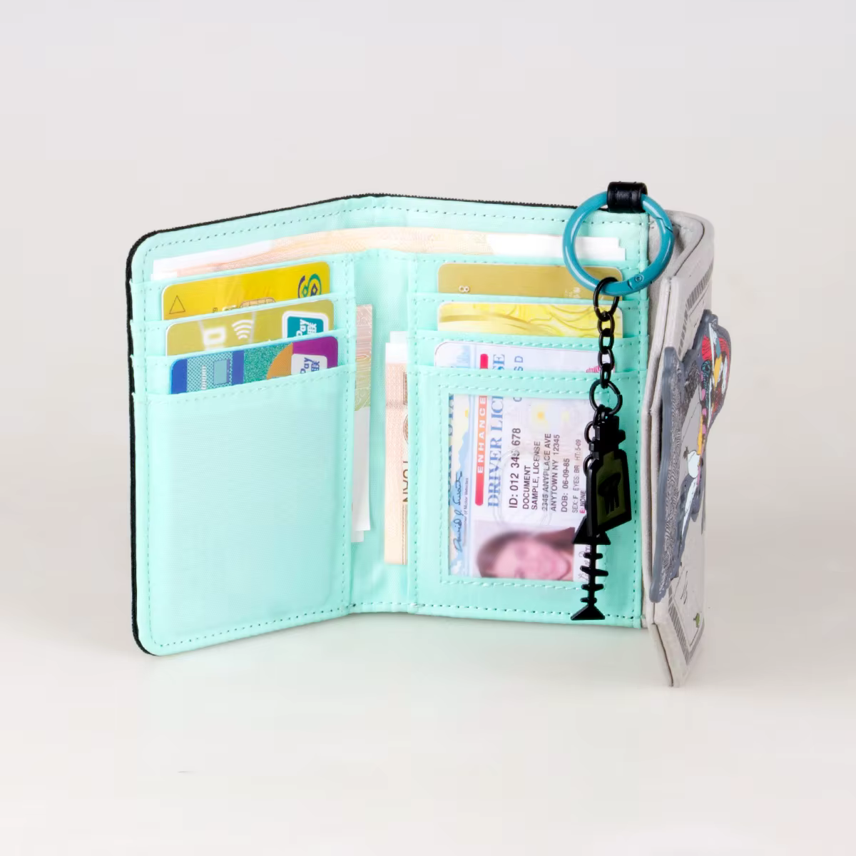 Cadeau de noël portefeuille stéréo 3D de haute qualité mode porte-carte personnalisé porte-monnaie