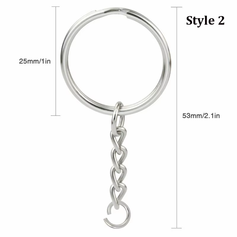 Ensemble de combinaison de porte-clés en métal