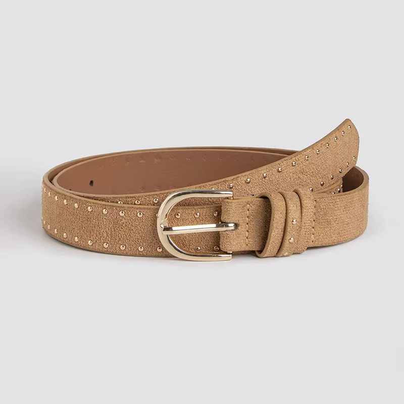 Ceinture de Cowgirl en daim couleur mûrier pour femmes