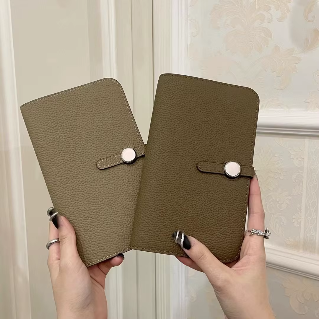 Portefeuille en cuir véritable pour hommes et femmes