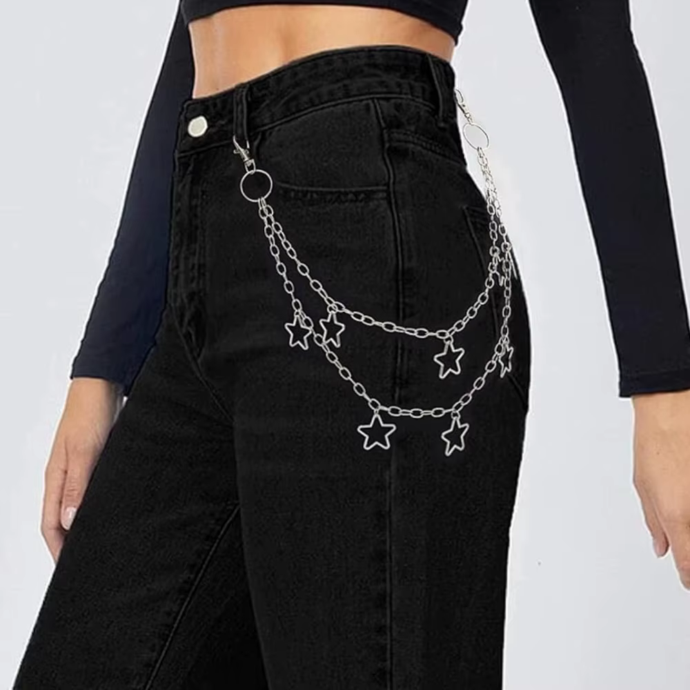 Chaîne de taille Double couche étoile pour hommes