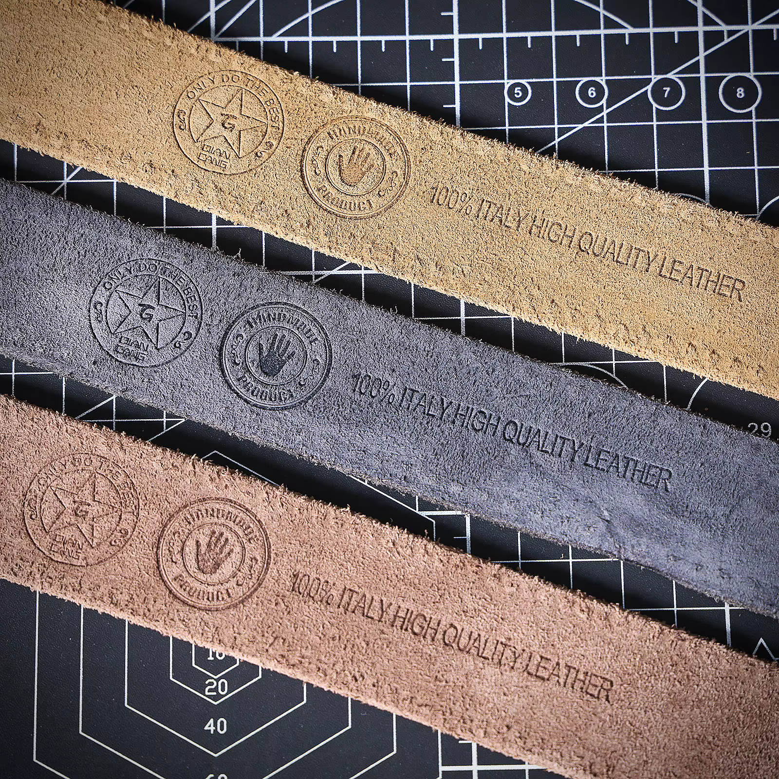 Ceinture en cuir véritable pour homme