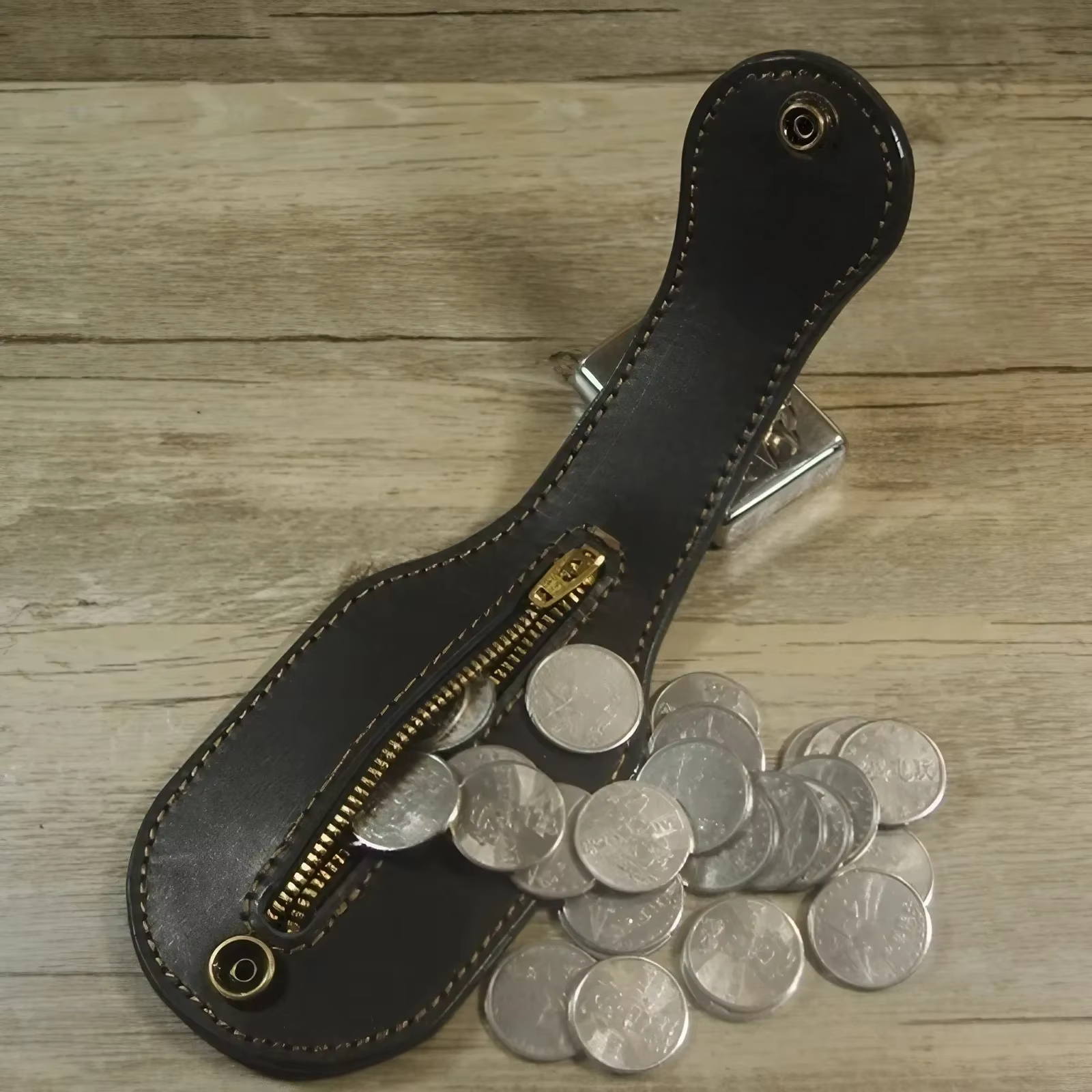 KISMIS nouveau porte-monnaie en cuir Vintage hommes utilitaire extérieur auto-défense multi-outils portefeuille
