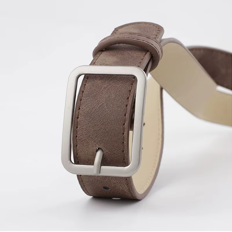 Ceinture en cuir Pu zèbre pour filles
