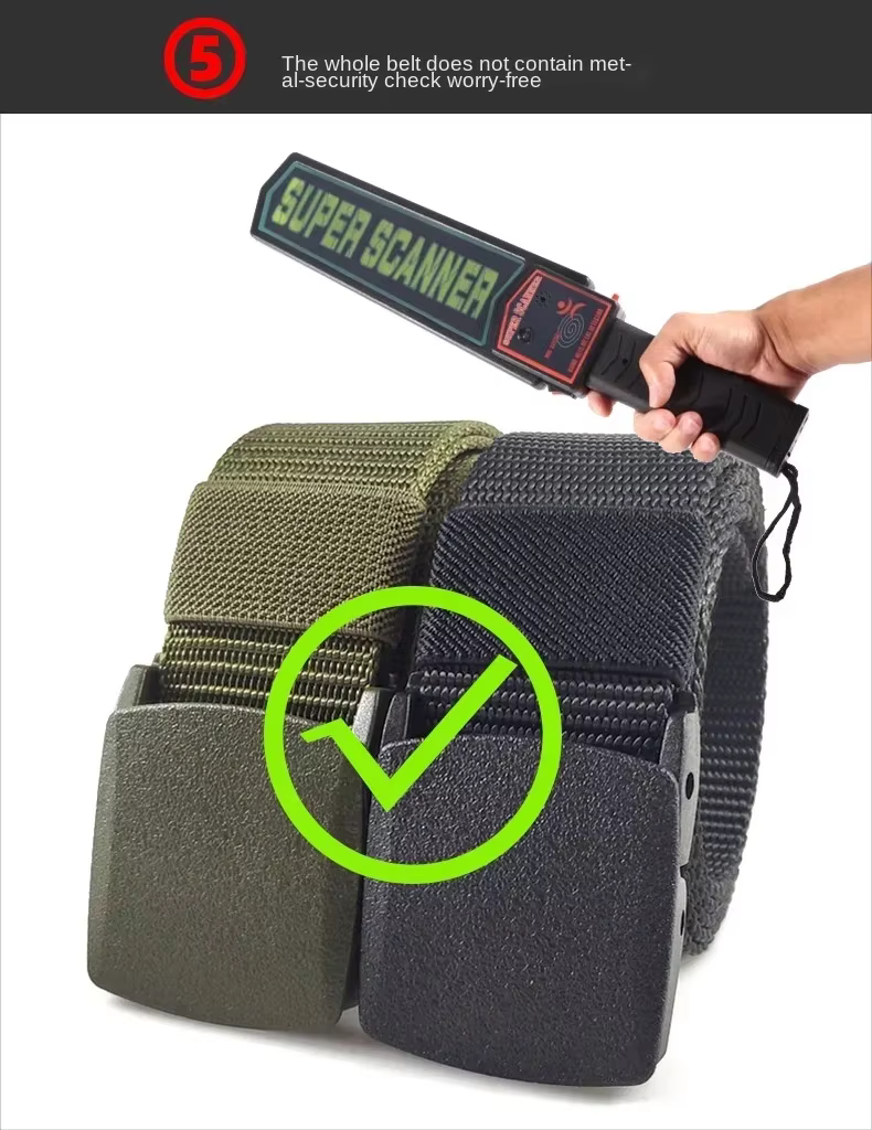 Rouge boucle automatique Nylon tactique hommes ceinture taille toile