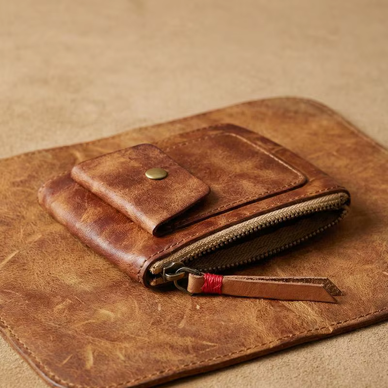 Portefeuille en cuir pour hommes