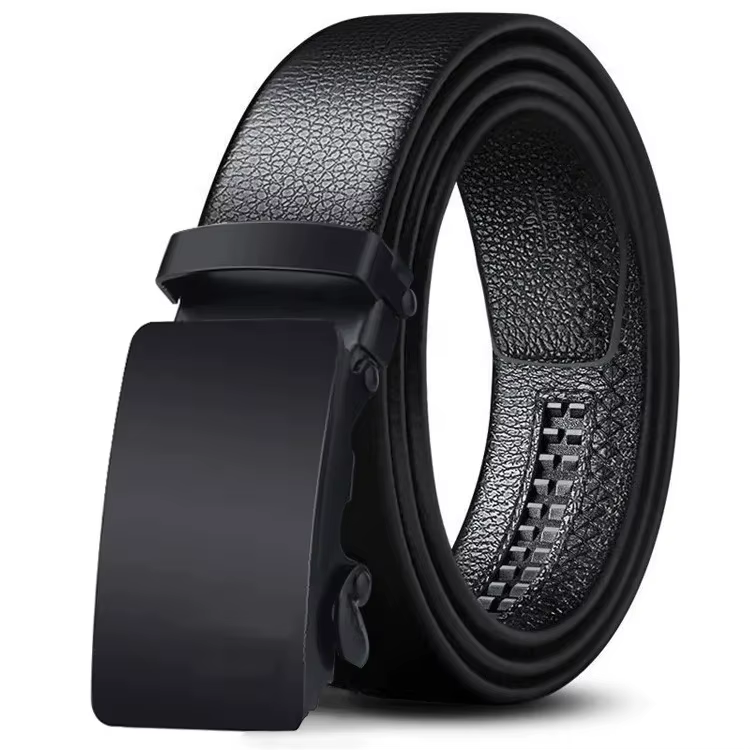 Ceinture pour homme en cuir de luxe avec boucle automatique