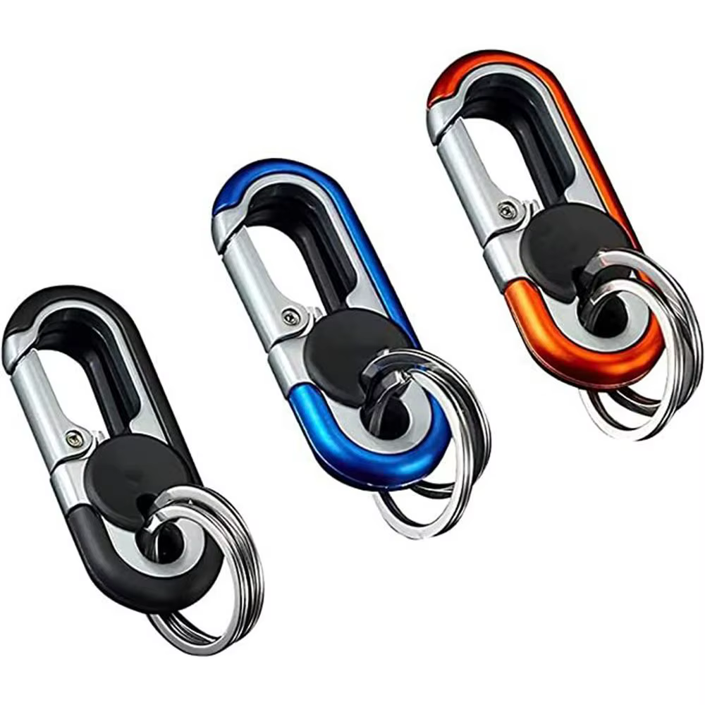 Cadeau pour homme boucle de clé en métal porte-clés d'affaires