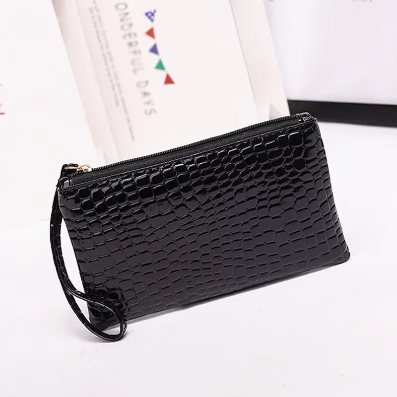 Portefeuille crocodile pour femme