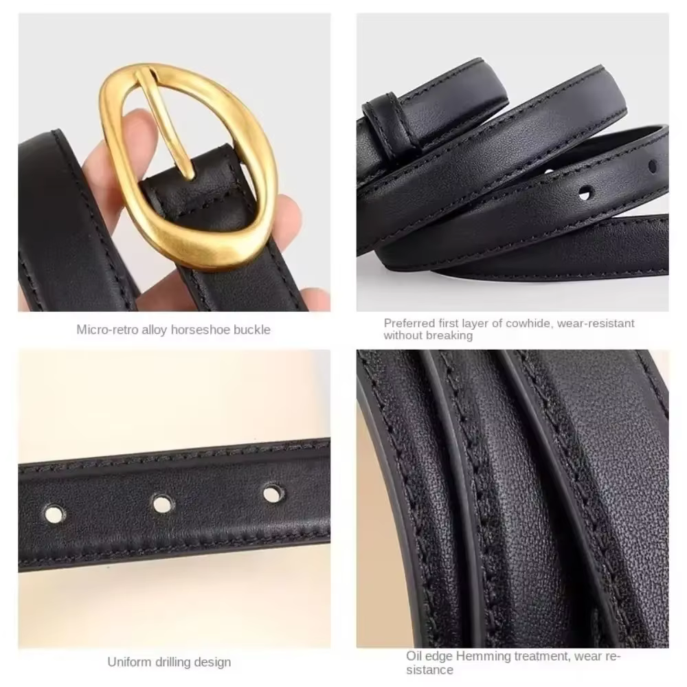 Nouvelle ceinture pour femme à boucle ardillon