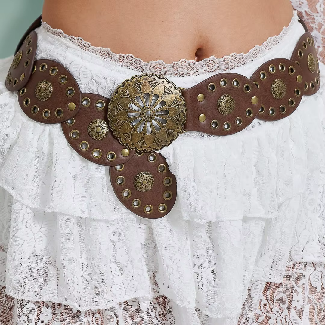 Ceinture de cowboy occidentale rétro